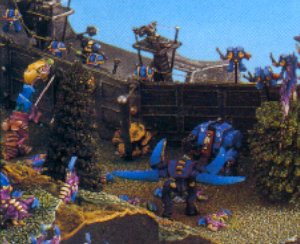 Tyranids attack an Ultramarine bastion